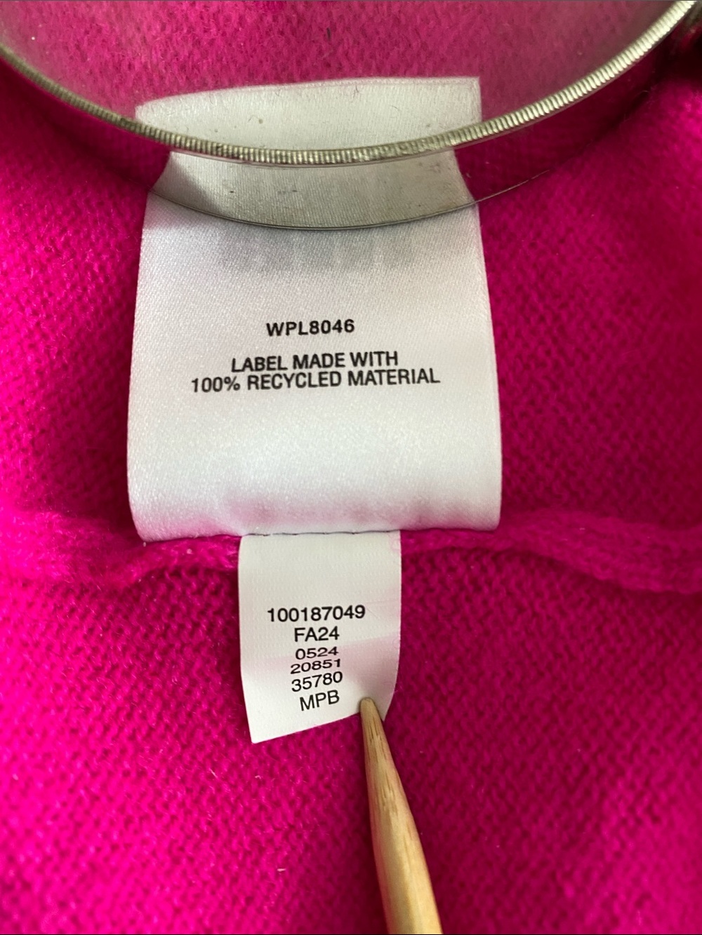 Charter Club Luxury Cashmere 100% cashmere turtleneck bright fuchsia Size Medium - Picture 14 of 14